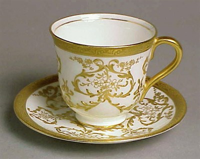 Lot 140 - Group of Porcelain Demitasse Cups and Saucers...