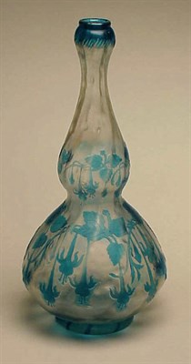 Lot 279 - Cristallerie de Lorraine Glass Vase Of double...