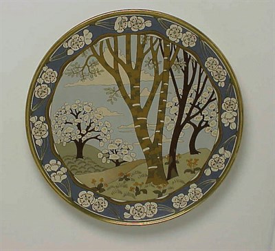 Lot 305 - Mettlach Pottery Plaque