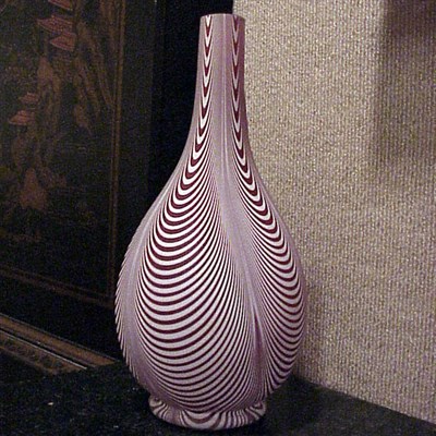 Lot 179 - Victorian Overlaid Glass Vase