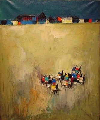 Lot 69 - Nicola Simbari Italian, b. 1927 TROTTATORI...