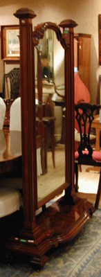Lot 276 - Victorian Mahogany Cheval Mirror