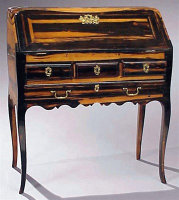Lot 422 - Louis XV Gilt-Bronze Mounted Calamander Bureau...