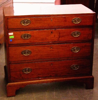 Lot 605 - George III Mahogany Chest of Drawers 18th...