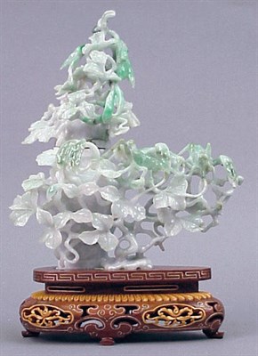 Lot 592 - Chinese Pale Geen Jade Carved Vase and Cover