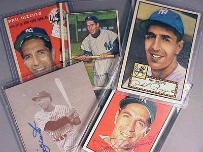 Lot 10G - Baseball Card Collection Phil Rizzuto...