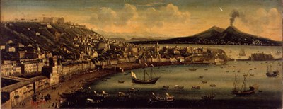 Lot 150 - Circle of Antonio Joli VIEW OF NAPLES Signed...