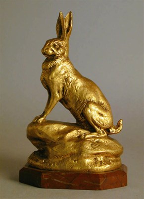 Lot 524 - Gilt-Bronze Figure of a Rabbit