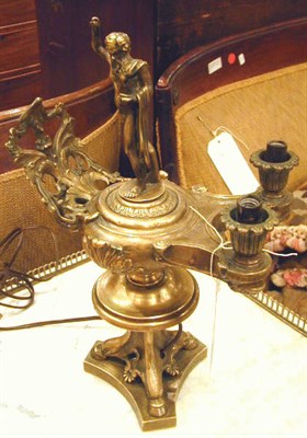 Lot 527 - Classical Style Bronze Fluid Lamp