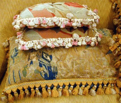 Lot 584 - Group of Six Aubusson Tapestry Cushions
