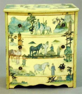 Lot 125 - Decoupage Chinoiserie Decorated Diminutive Chest