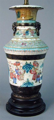 Lot 122 - Chinese Famille Rose Porcelain Lamp