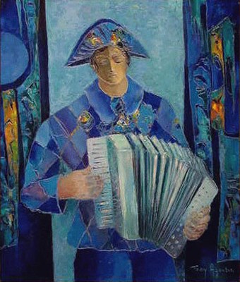 Lot 2 - Tony Agostini Italian, 1916 - 1990 HARLEQUIN A...