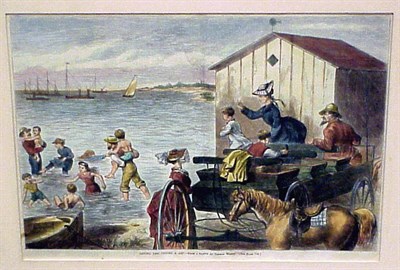 Lot 76 - After Thomas Worth GIVING THE CHICKS A DIP and...