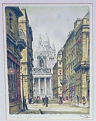 Lot 75 - Barclay [EUROPEAN STREET SCENES] Three color...