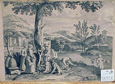 Lot 74 - After Jacques Stella [GENRE SCENES] Three...