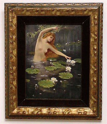 Lot 570 - KPM Porcelain Plaque Depicting a wader in a...
