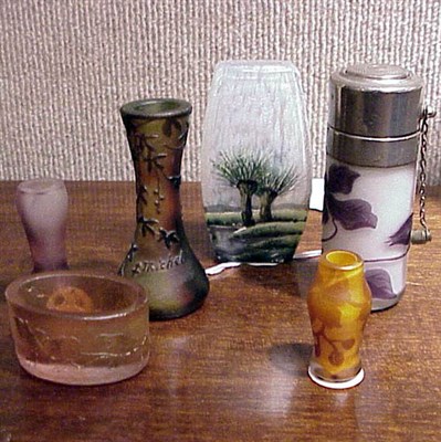 Lot 162 - Daum Nancy Cameo Glass Salt Of ovoid form,...
