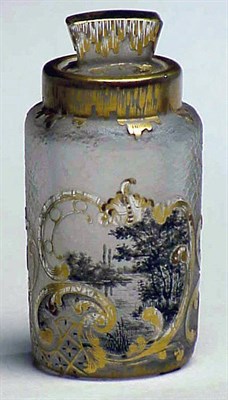 Lot 276 - Daum Nancy Enameled Cameo Glass Stoppered...