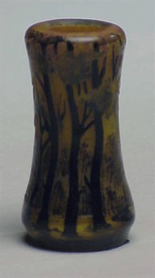 Lot 270 - Muller Freres Cameo Glass Miniature Vase Of...