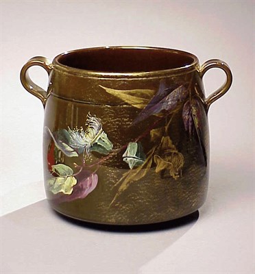 Lot 476 - Clement Massier Pottery Two-Handled Vase Of...