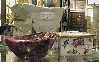 Lot 403 - French Porcelain Covered Box, Porcelain...