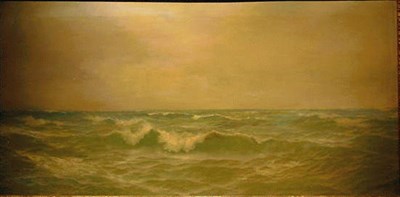 Lot 40 - David James British, d. 1898 BREAKING WAVES...