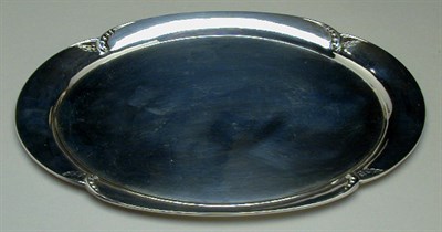 Lot 383 - Georg Jensen Sterling Silver Salver Of oval...