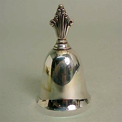 Lot 387 - Georg Jensen Sterling Silver Dinner Bell With...