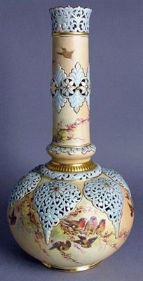 Lot 474 - Two Grainger & Co. Worcester Porcelain Vases