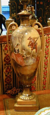 Lot 533 - Pair of Sevres Porcelain Lamps
