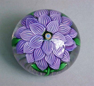 Lot 117 - Saint Louis Purple Dahlia Paperweight Circa...