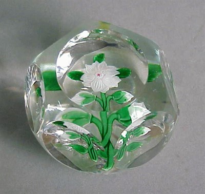 Lot 114 - Baccarat Faceted Clematis Miniature...