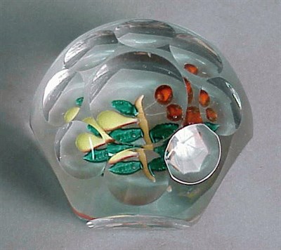Lot 115 - Saint Louis Faceted Fruit Paperweight Circa...