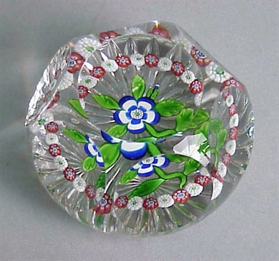 Lot 118 - Baccarat Faceted Paperweight Circa 1850 With a...