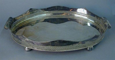 Lot 745 - English Silver Plated Oval Tray