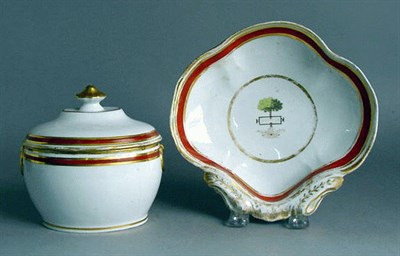 Lot 365 - Two English Porcelain Table Articles