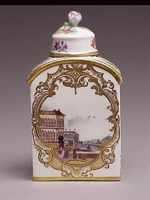 Lot 376 - Meissen Porcelain Tea Caddy Circa 1735-40 Of...