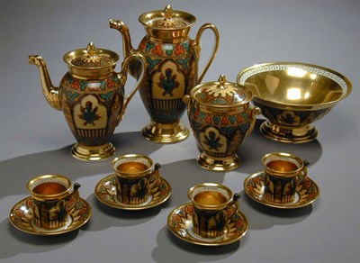 Lot 641 - Continental Porcelain Tea and Coffee Service...