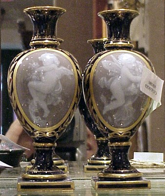 Lot 401 - Pair of Meissen Porcelain Vases