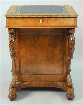 Lot 140 - Victorian Burl Davenport