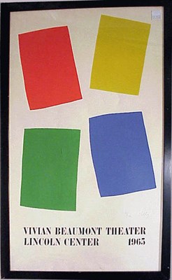 Lot 109 - Ellsworth Kelly VIVIAN BEAMONT THEATER,...