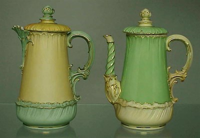 Lot 633 - Group of Four Royal Worcester Gilt-Decorated...