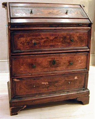 Lot 121 - Italian Fruitwood Slant-Front Desk