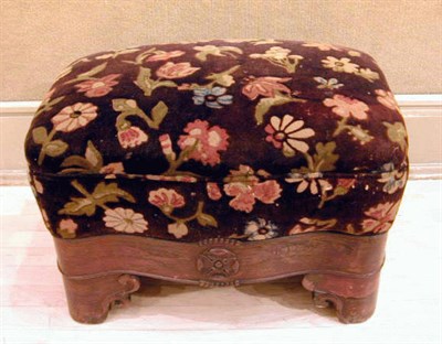 Lot 539 - American Empire Mahogany Footstool