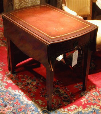 Lot 575 - Pair of Georgian Style Mahogany Drop-Leaf Side...