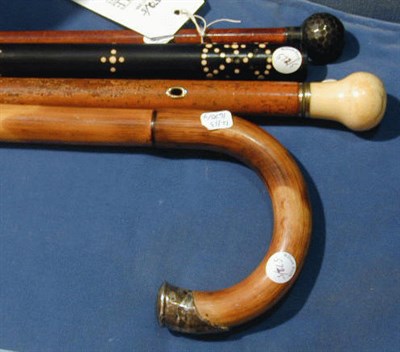 Lot 572 - Group of Five Walking Canes