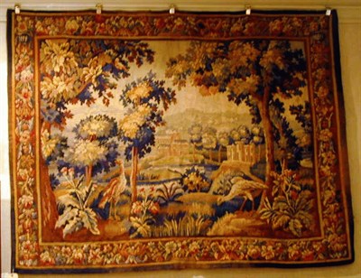 Lot 666 - Flemish Verdure Tapestry Depicting a swan in a...