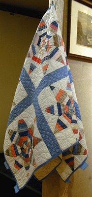 Lot 199 - Pieced Cotton Quilt Early 20th century With...