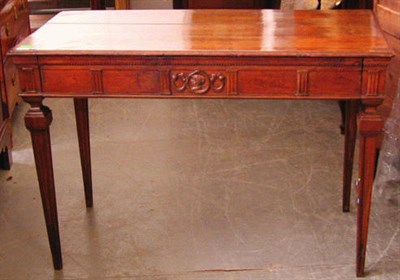 Lot 431 - Italian Neoclassical Walnut Console The...
